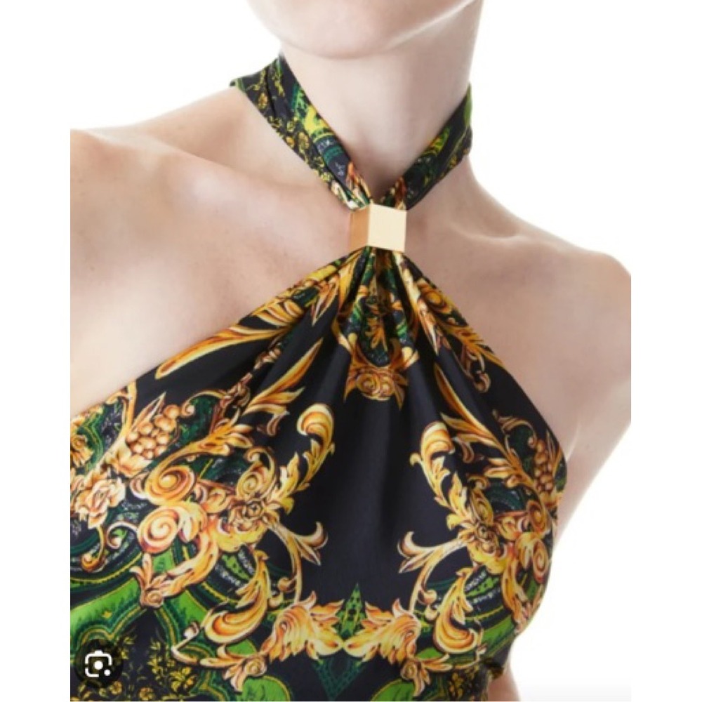 Alice + Olivia Sade Halter Neck Crop Top XS halter